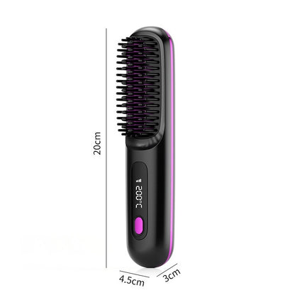 2-in-1 Electric Hair Straightening Comb – Tame Frizz Instantly!