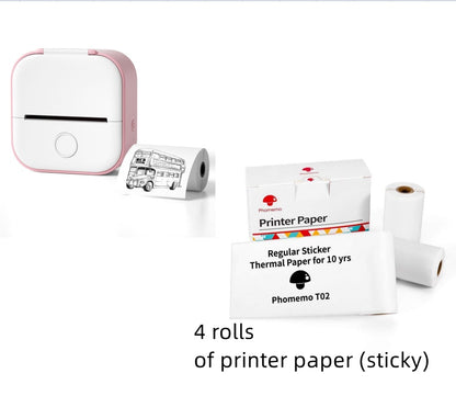 T02 Mini Pocket Thermal Label Printer