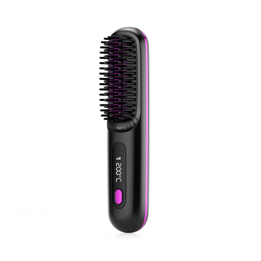 2-in-1 Electric Hair Straightening Comb – Tame Frizz Instantly!