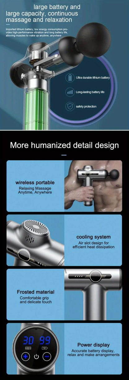 Portable Fascia Gun Vibration Massage Gun For Body Neck