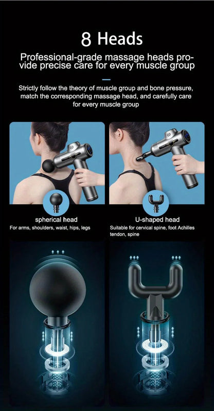 Portable Fascia Gun Vibration Massage Gun For Body Neck