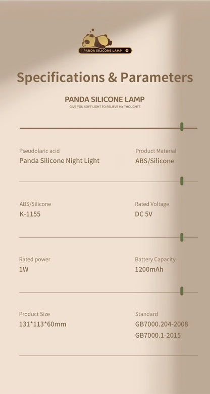 Mini Cute Panda Small Creative Night Light