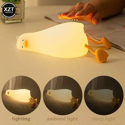 Duck Silicone Led Night Light Lamp