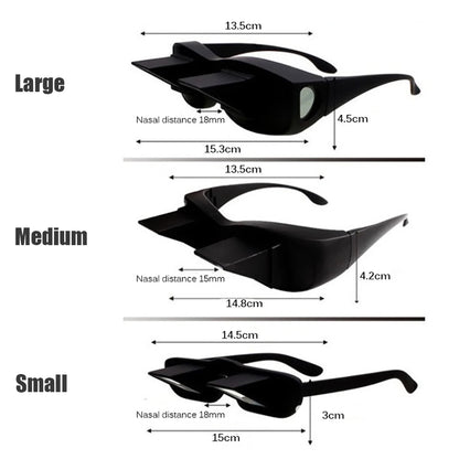 Lazy Creative Periscope Horizontal Reading Books Sit Glasses