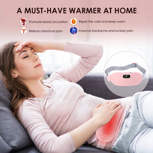 Menstrual Relief Heating Belt Massager for Females