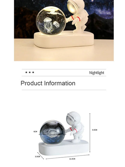 Astronaut Starry Sky Crystal Ball Night Light