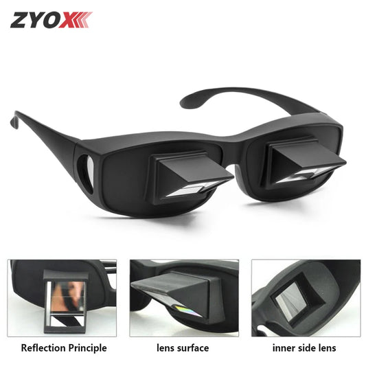 Lazy Creative Periscope Horizontal Reading Books Sit Glasses