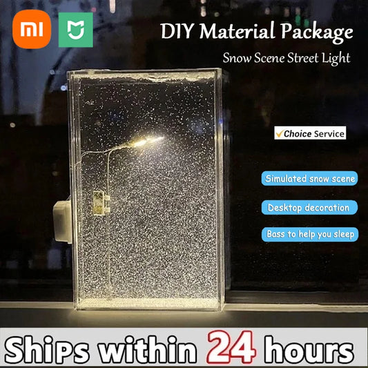 Xiaomi Mijia Snow Scene Street Light Flowing Hemp Night Light Simulation
