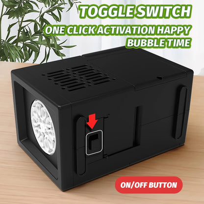 Electric Bubble Blower Toy – 10-Hole Handheld Bubble Machine for Outdoor Fun
