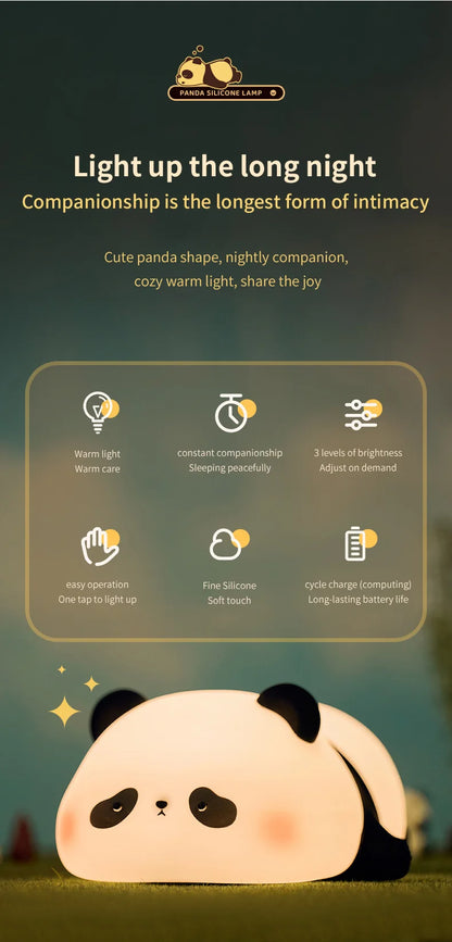 Mini Cute Panda Small Creative Night Light