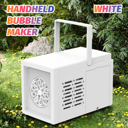 Electric Bubble Blower Toy – 10-Hole Handheld Bubble Machine for Outdoor Fun